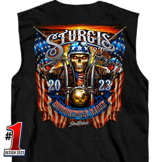 Sturgis 2023 #1 American Flag T-Shirt