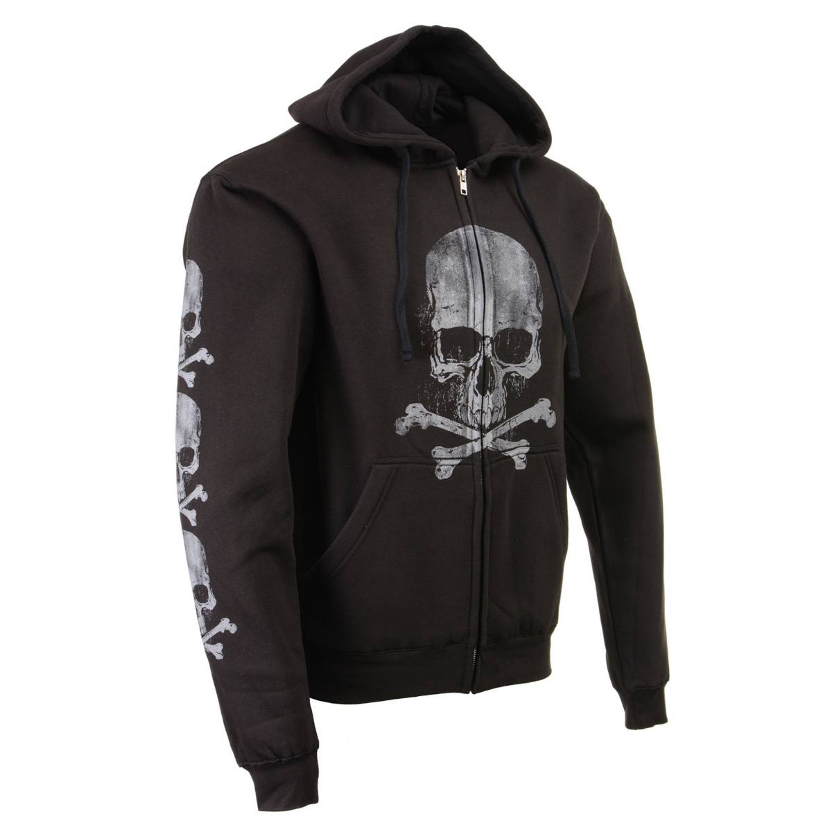 Skull and crossbones hoodie discount