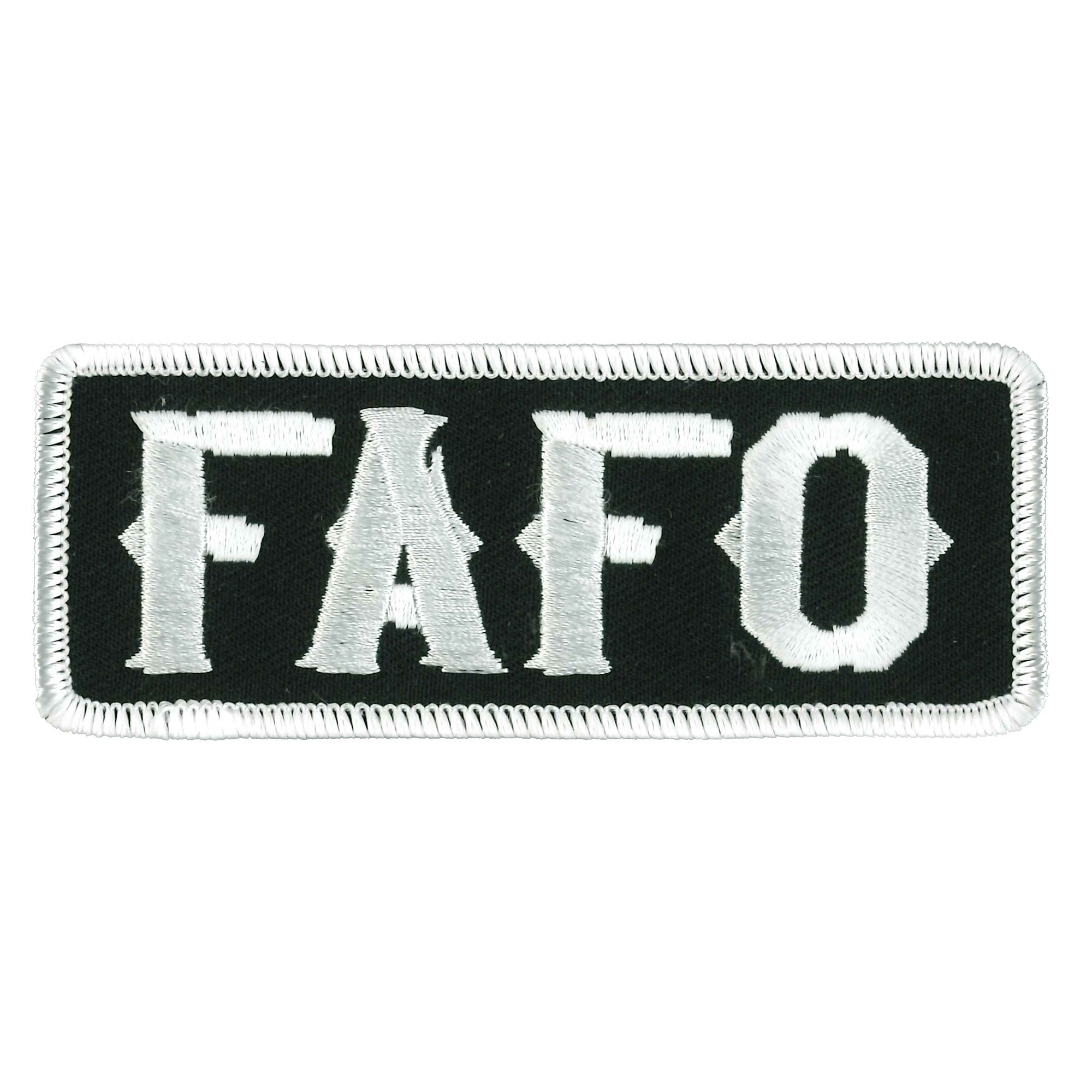 FAFO Embroidered Patch, Velcro Patch, Military-style Patches, Embroidered  Iron ON Patches, Motorcycle Patches, Biker Patches, FAFO Patches 