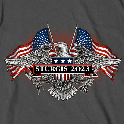 2023 Stugis Vintage Patriot Charcoal T-Shirt