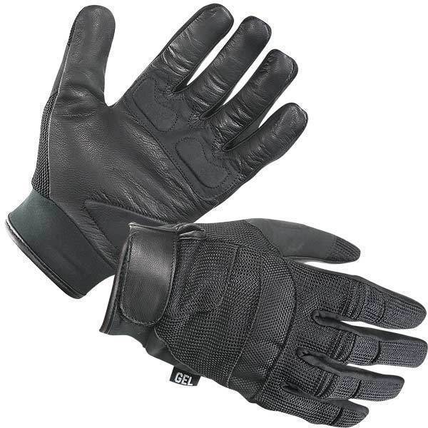 Xelement XG879 Men's Black Mesh and Leather Motorcycle Gloves Size Medium