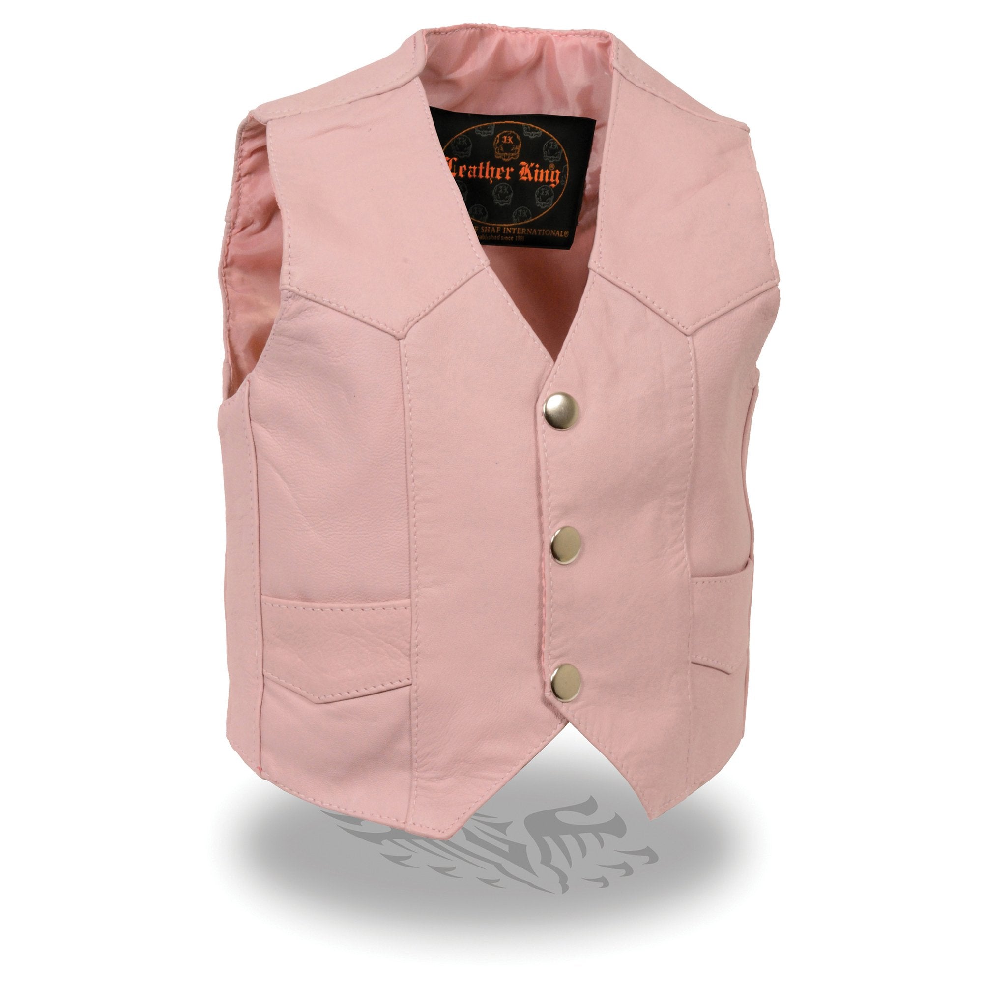Girls leather deals vest