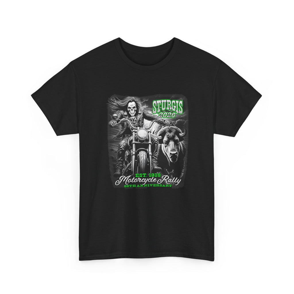 2026 Sturgis Motorcycle Rally No.1 Skull Chaser Mens Black T-Shirt