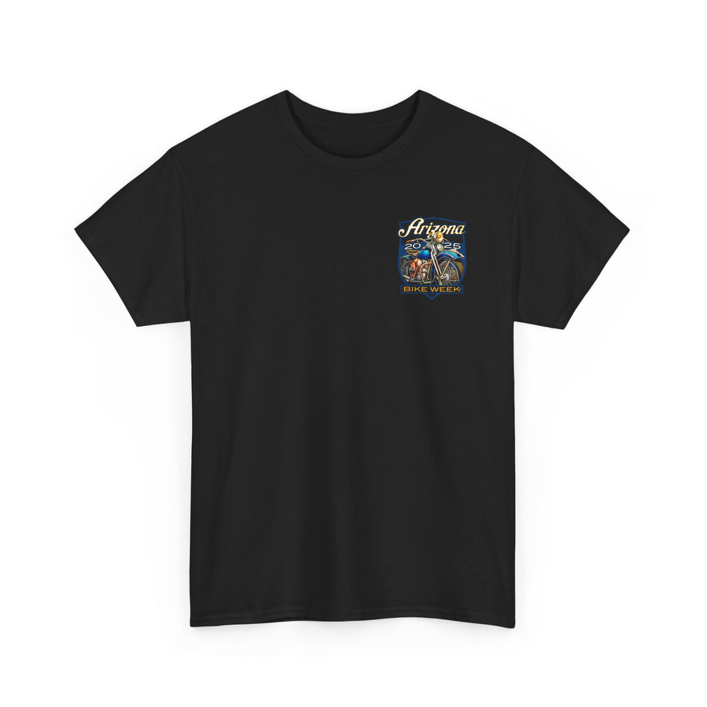 2025 Arizona Bike Week Desert Ride Men's Black T-Shirt GMX