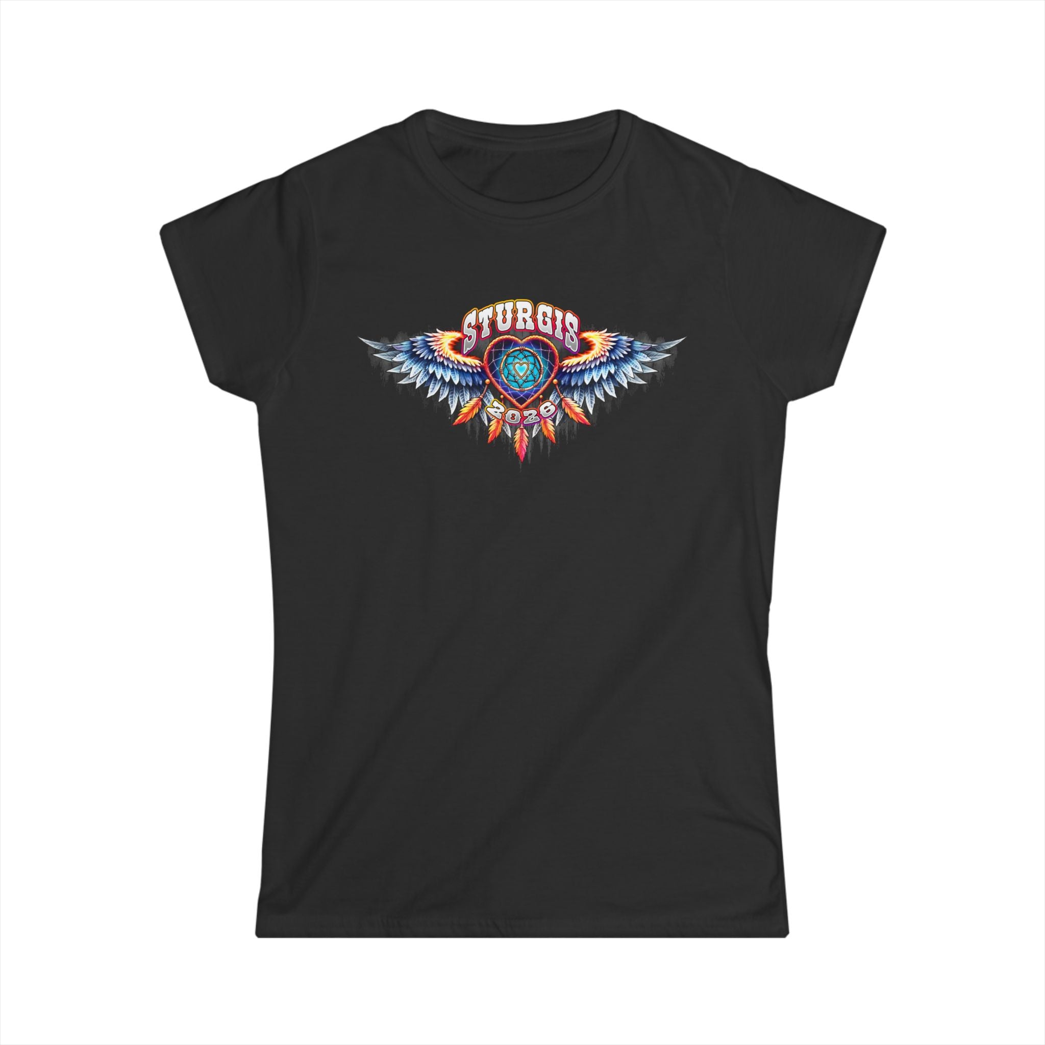 2026  Sturgis Motorcycle Rally  Dream Catcher Ladies Black T-Shirt