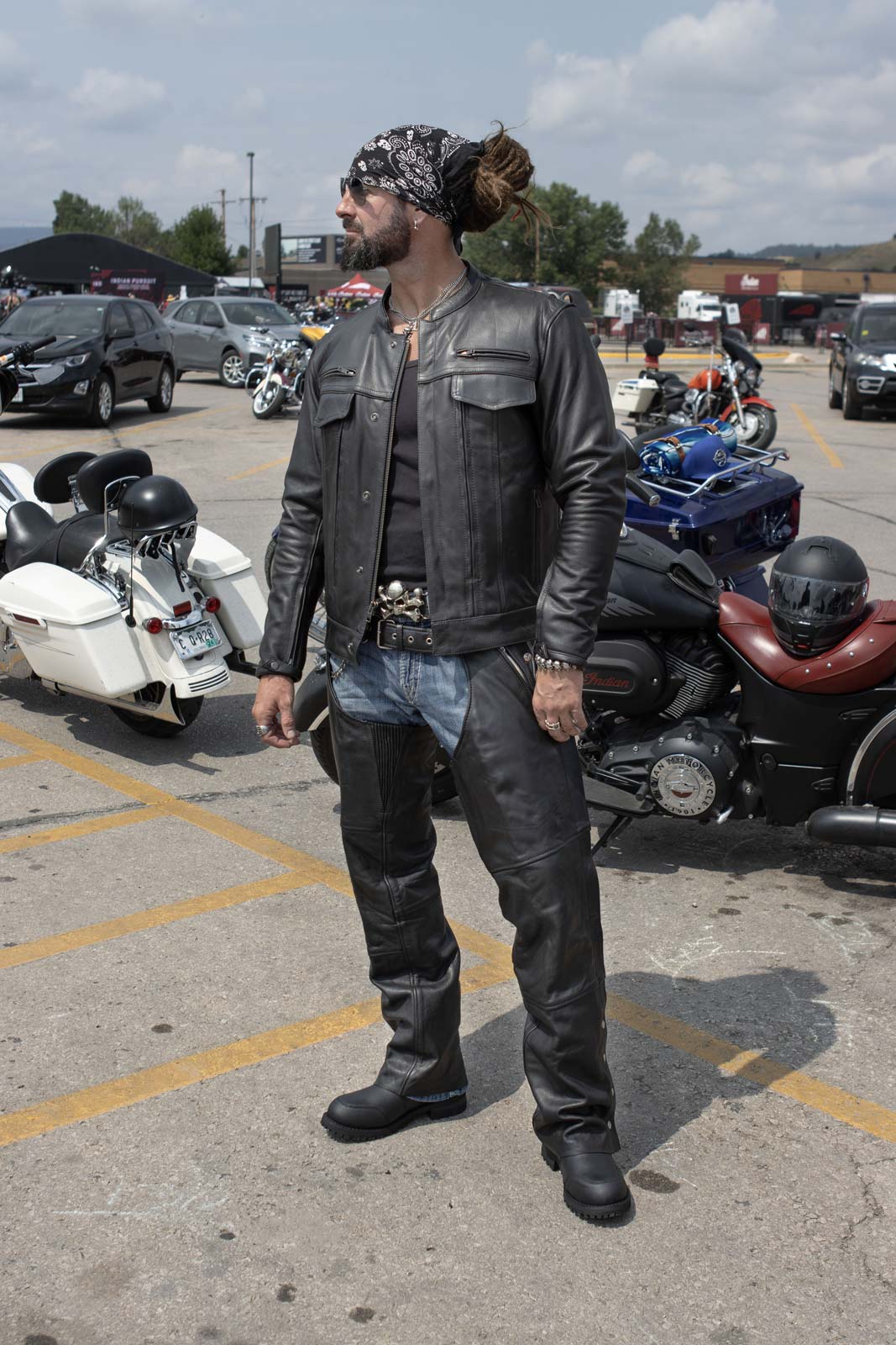 【2024 新作】 Hot Leathers JKM1028 Men's Black Leather Motorcycle style ジャケット・アウター