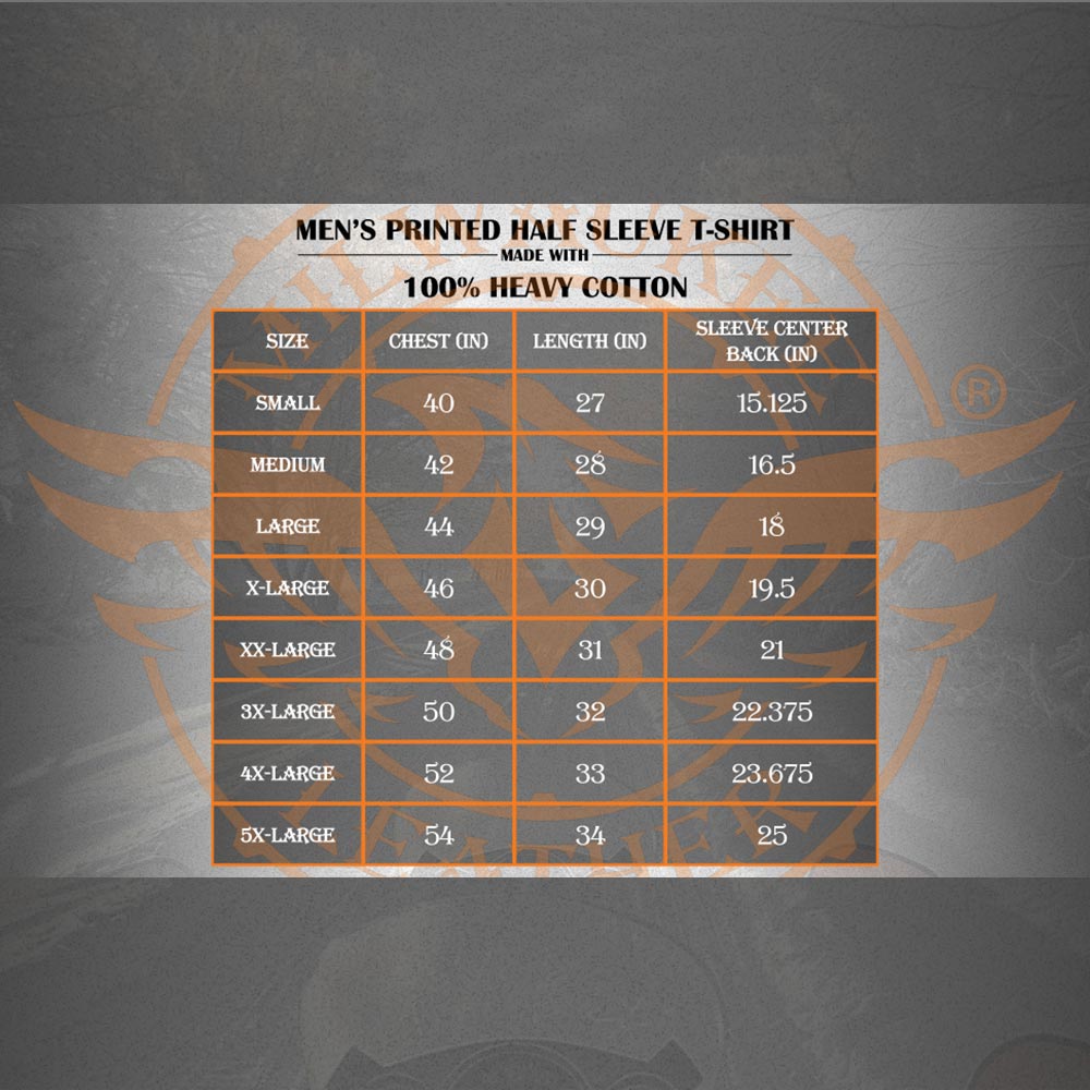 Milwaukee Leather MPMH116000 Men's 'Assassin' Double Sided Black T-Shi