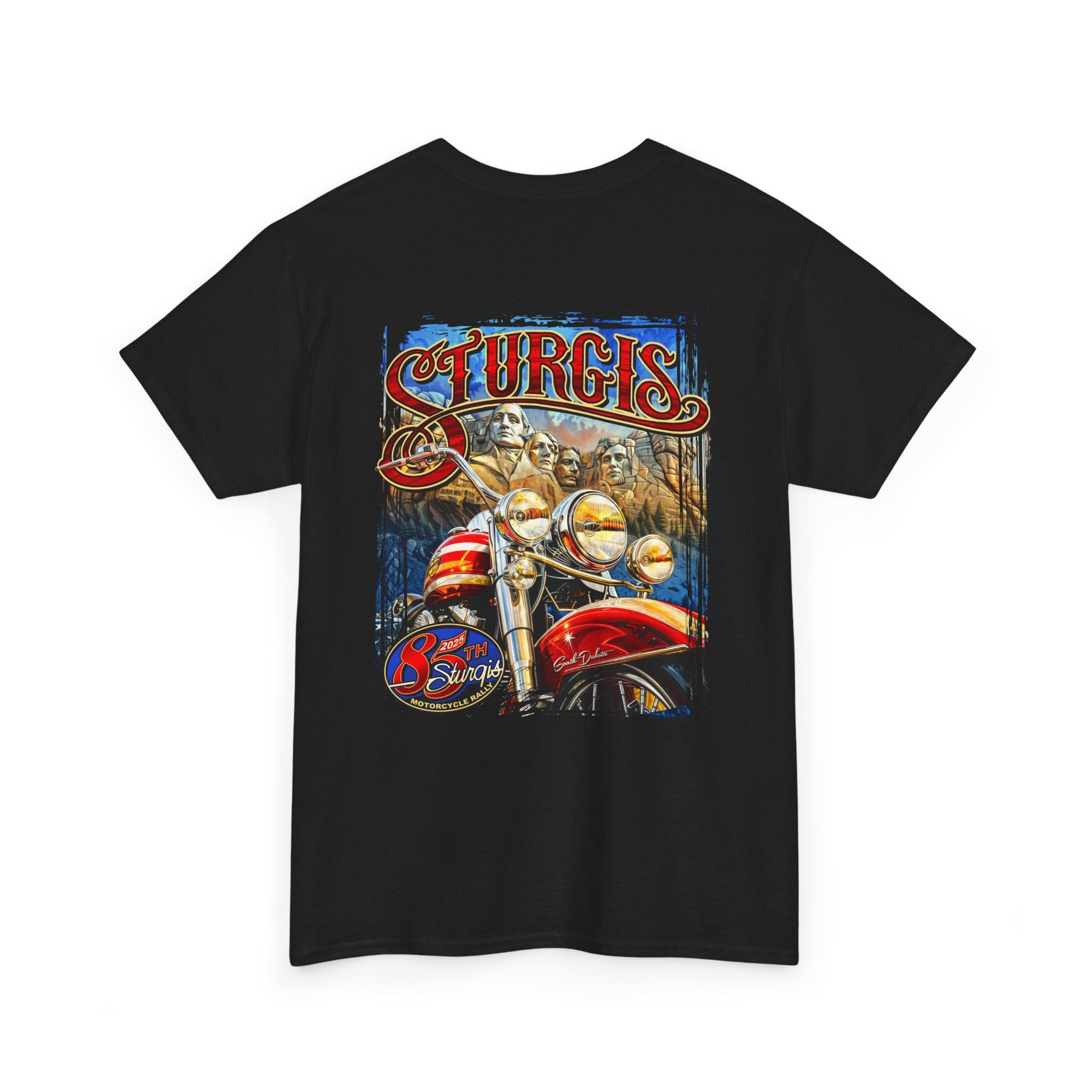 2025 Sturgis Motorcycle Rally Rushmore Mens Black T-Shirt