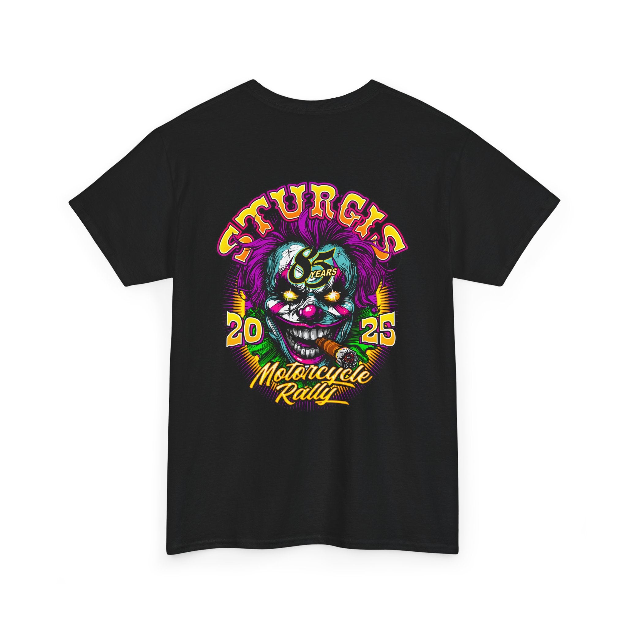 2025 Sturgis Motorcycle Rally Crazy Clown Mens Black T-shirt
