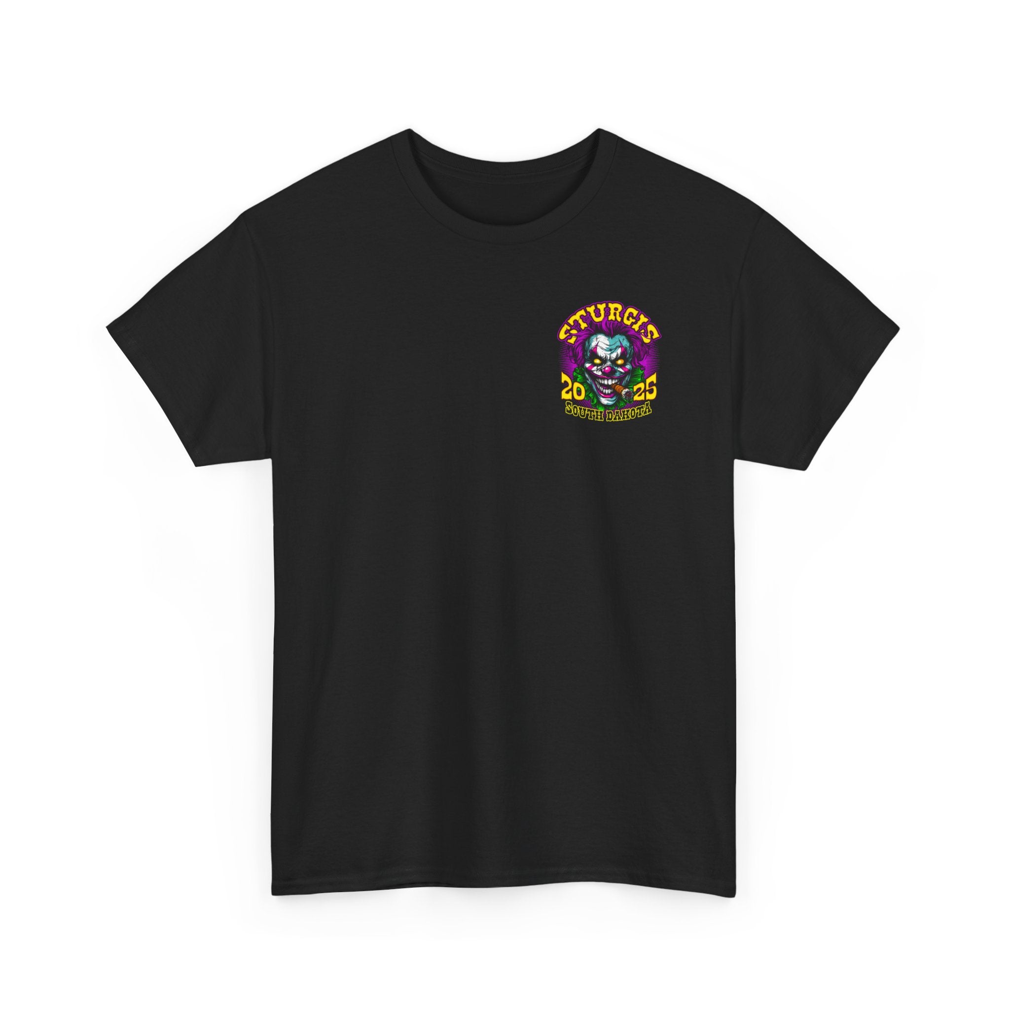 2025 Sturgis Motorcycle Rally Crazy Clown Mens Black T-shirt