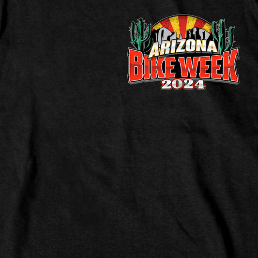 2024 Arizona Bike Week Official Logo T-Shirt AZM1377