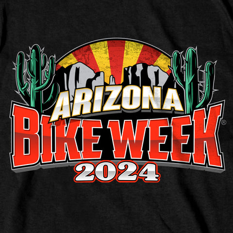 2024 Arizona Bike Week Official Logo T-Shirt AZM1377