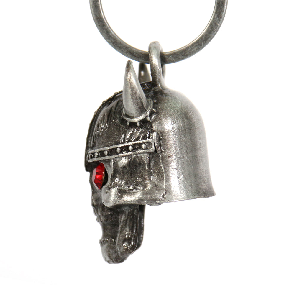 Hot Leathers Viking Skull Red Stones Bell BEM1021