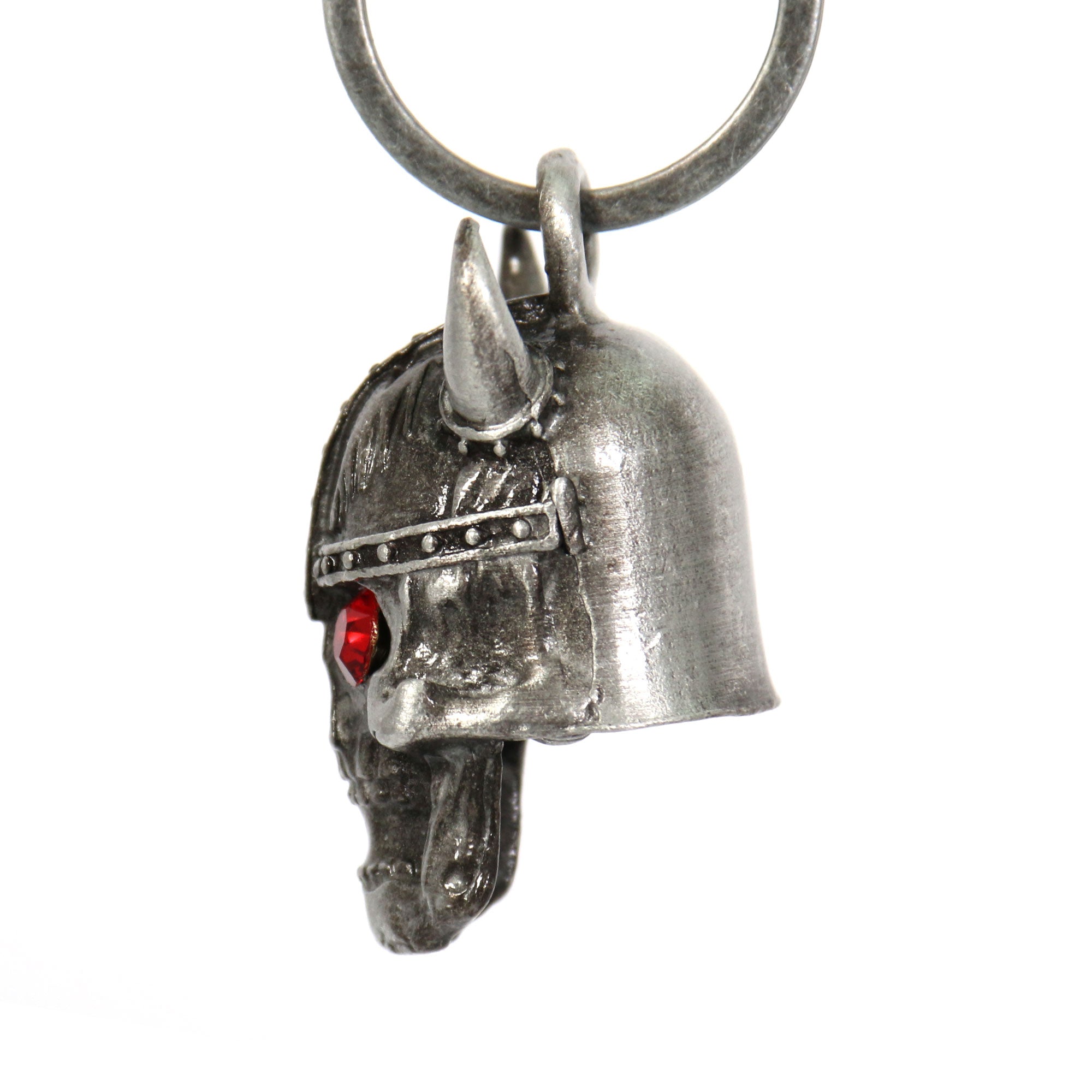 Hot Leathers Viking Skull Red Stones Bell BEM1021