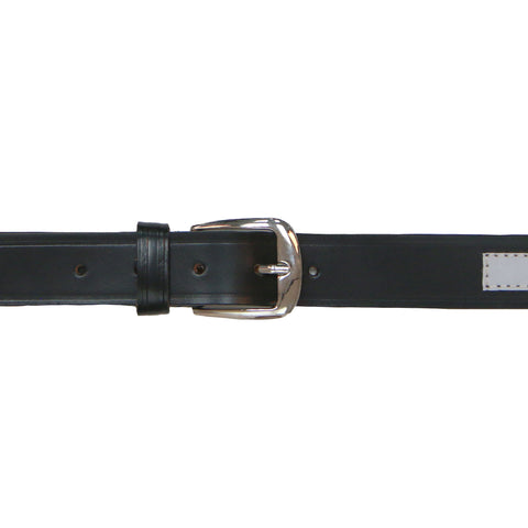 Hot Leathers Leather Gray Stripe Reflector Belt BLA1121