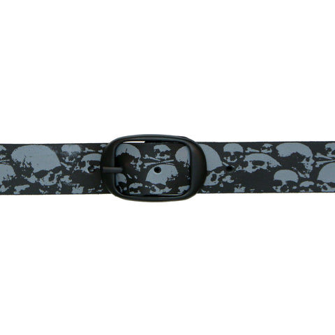 Hot Leathers Ancient Skulls Black and Gray Leather Belt BLA1130