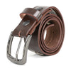 Hot Leathers Buffalo Nickel Brown Leather Belt