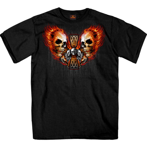 Hot Leathers Archangel Mens Black T-Shirt GMD1538