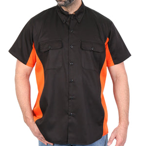 Hot Leathers 2 Tone Lowsides Shirt GMM1008