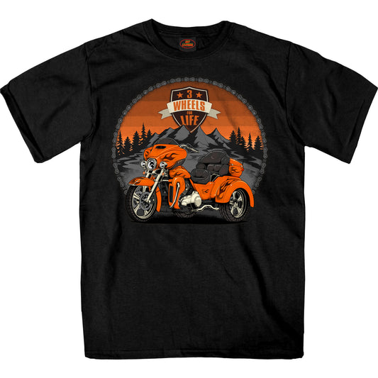 Hot leathers Trike Life SS Black T-Shirt GMS1545