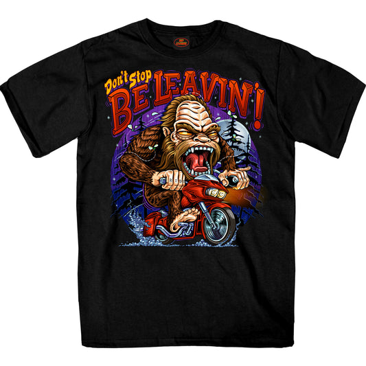 Hot leathers GMS1548 Bigfoot Biker SS Black Mens T-shirt