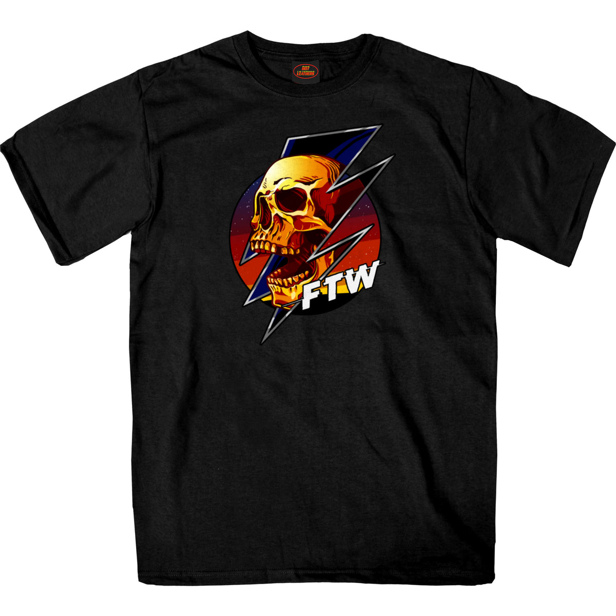 Hot Leathers FTW Skull Mens Black T-Shirt GMS1556