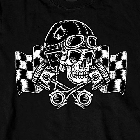 LS VINTAGE SKULL BLACK