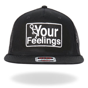 Hot Leathers Black And White Snapback F Your Feelings GSH2033