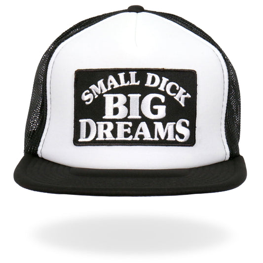 Hot Leathers Small Dick Big Dreams Snap Back Trucker Hat