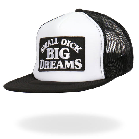 Hot Leathers Small Dick Big Dreams Snap Back Trucker Hat