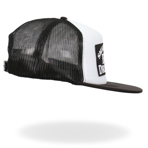 Hot Leathers Small Dick Big Dreams Snap Back Trucker Hat