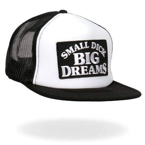 Hot Leathers Small Dick Big Dreams Snap Back Trucker Hat