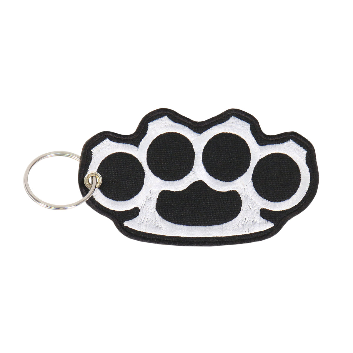 Hot Leathers KCH1029 Brass Knuckles Embroidered Key Chain