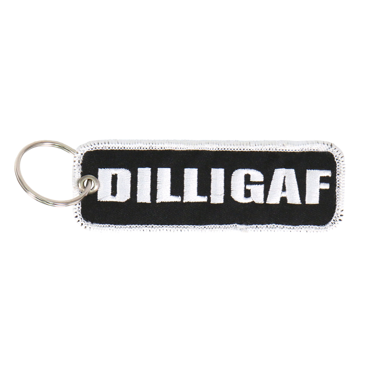 Hot Leathers KCH1030 DILLIGAF Embroidered Key Chain