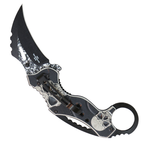 Hot Leathers Knife Skull Quick Assist Knife