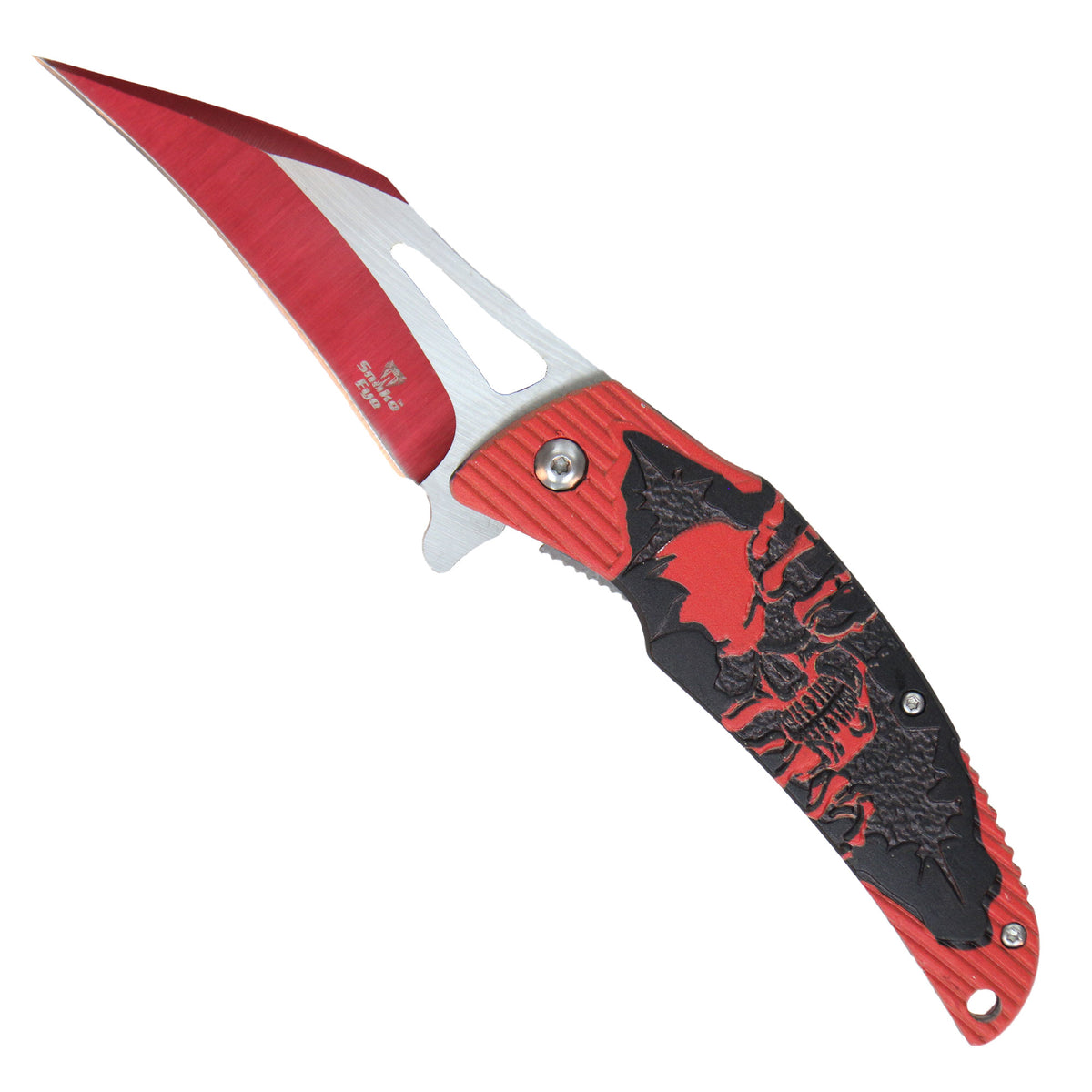 Hot Leathers Wild Red Skull Knife KNA1145