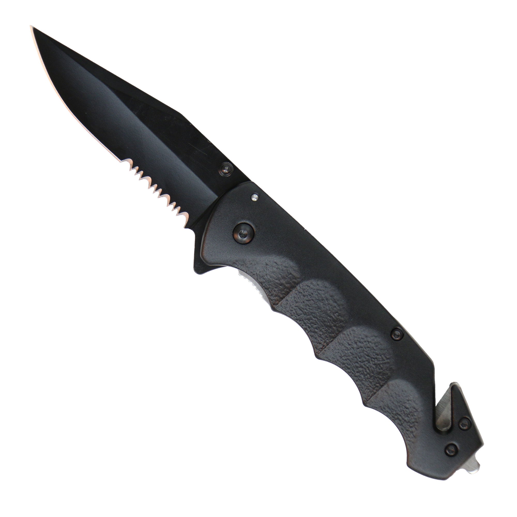 Hot Leathers Black Matte Knife w/ Clip KNA1151