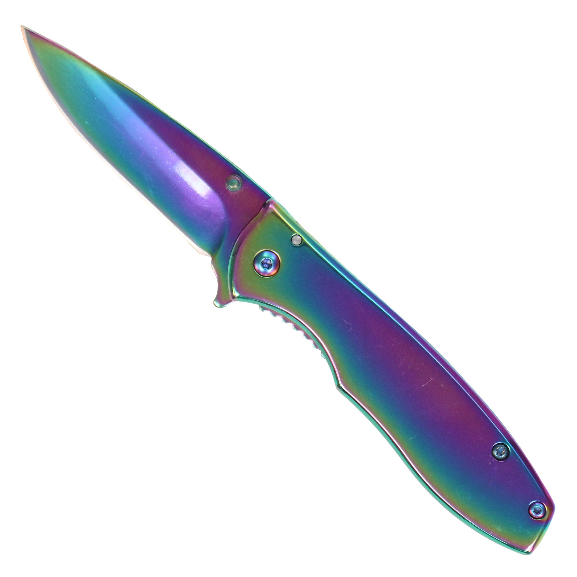Hot Leathers Mirror Finish Rainbow Knife KNA1154