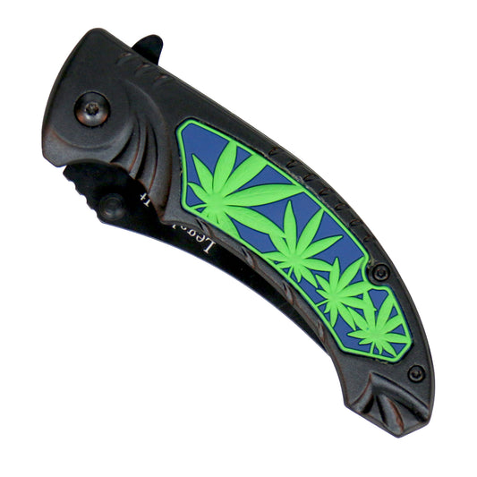 Hot Leathers Cannabis w/ Clip Knife KNA1161