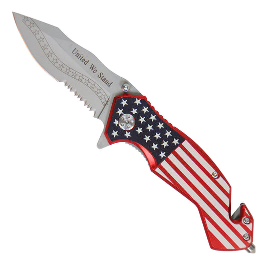 Hot Leathers American Flag Knife KNA1175