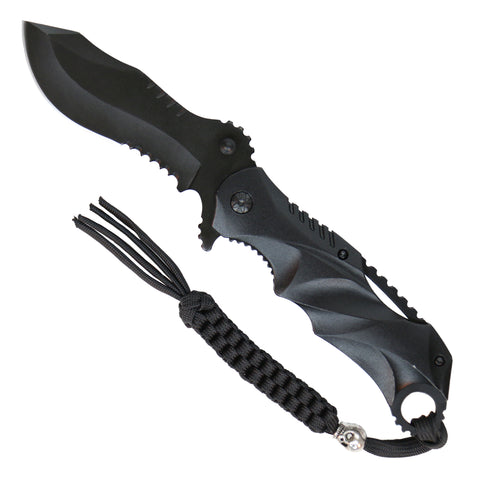 Hot Leathers Black Knife with Lanyard KNA1182