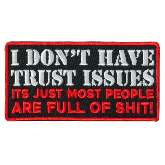 Hot Leathers trust Issues Patch PPW1147