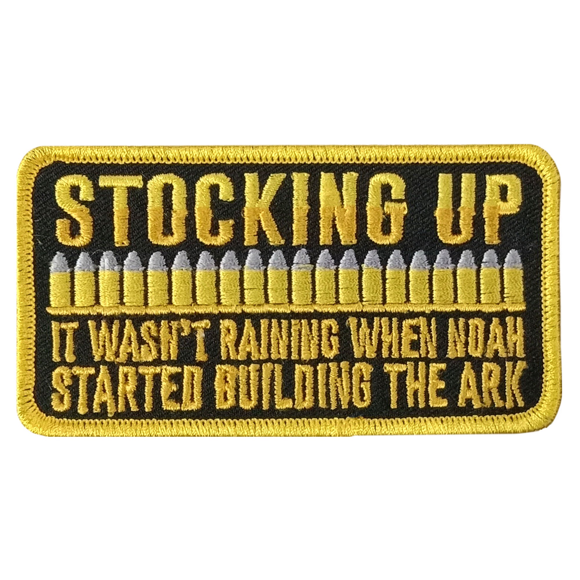 Hot Leathers STOCKING UP 4" x 2" Embroidered Patch