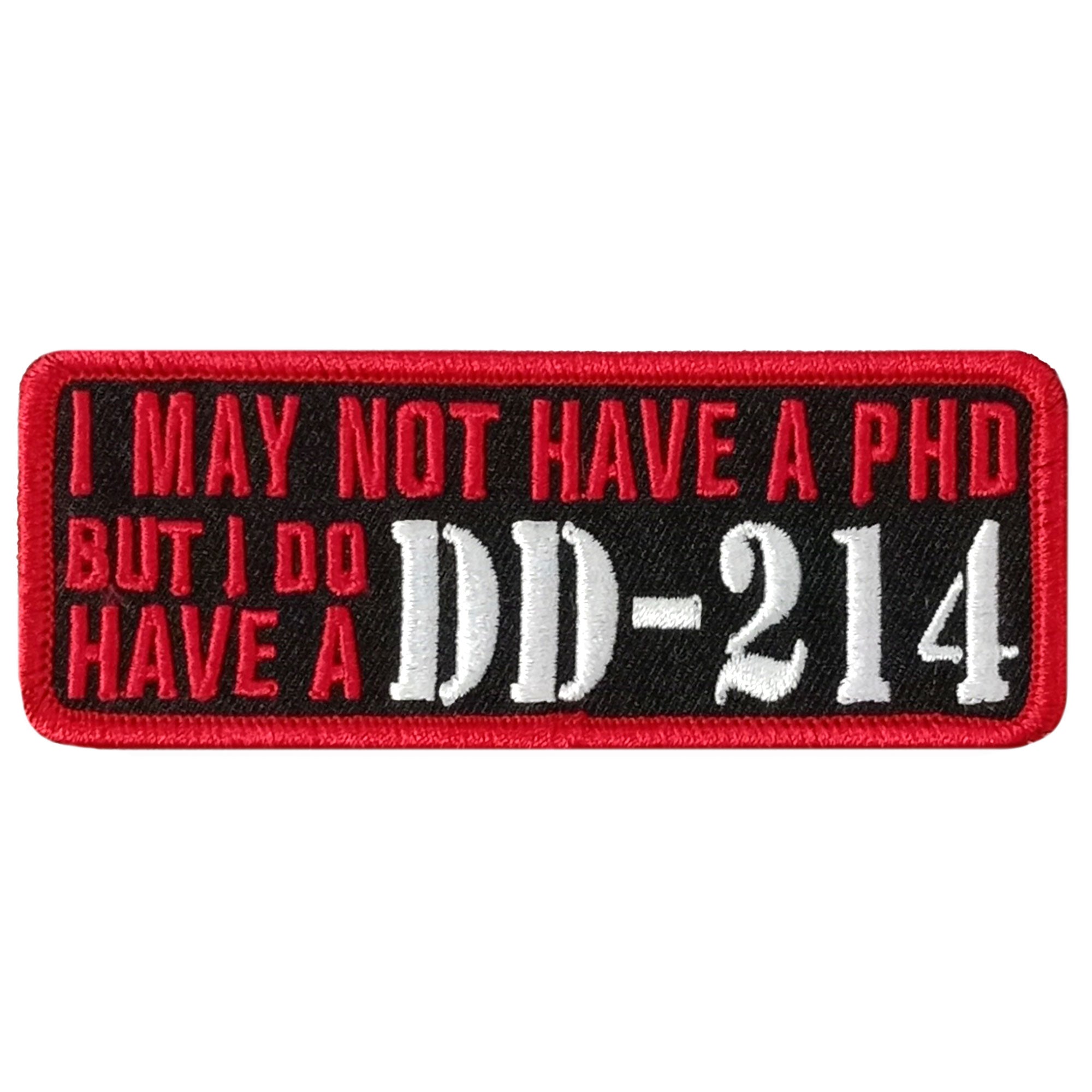 Hot Leathers DD214 4 x 1.5" Embroidered Patch