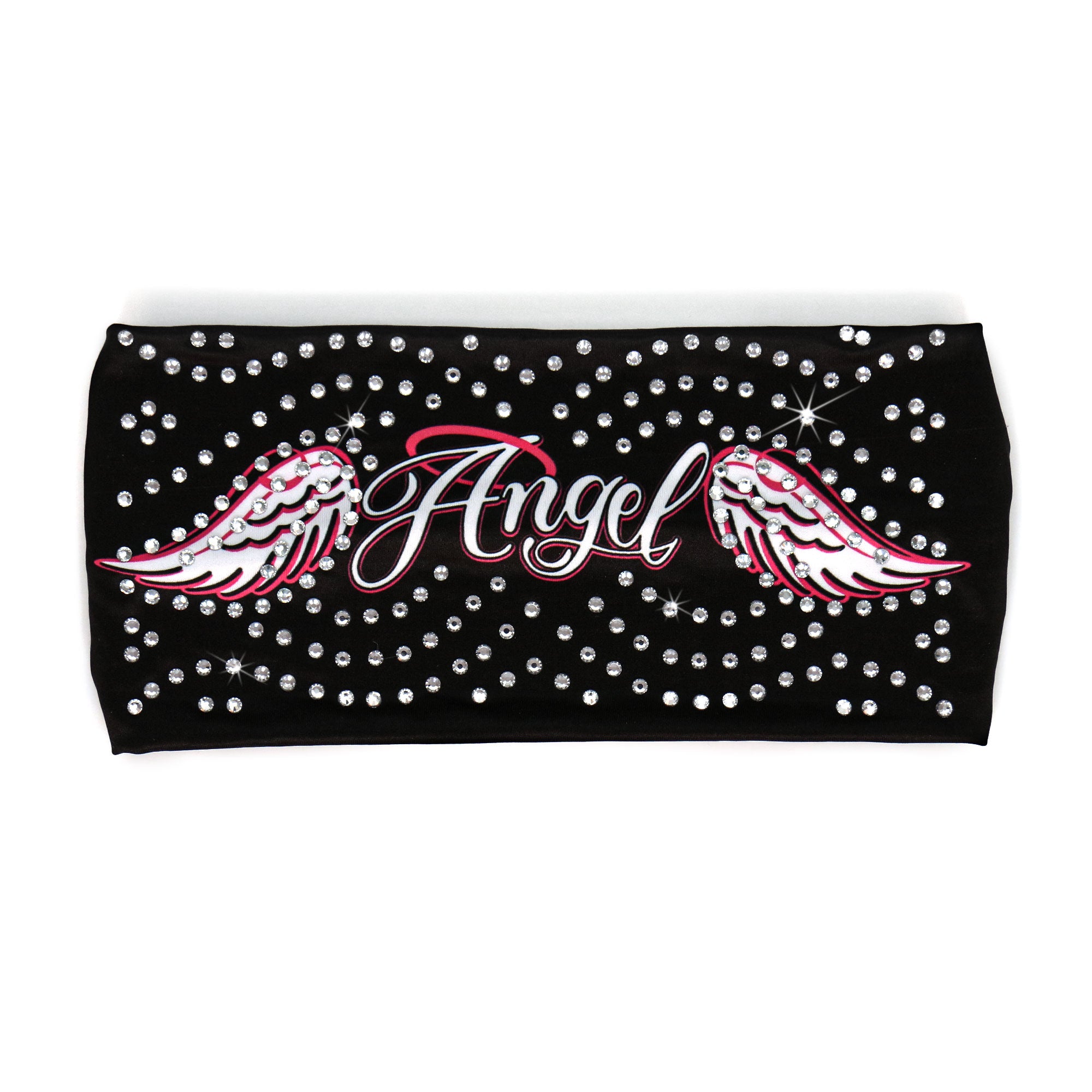 Hot Leathers Bling Bands Angel Wings Rhinestone Crystal Headband Wraps RWC2002