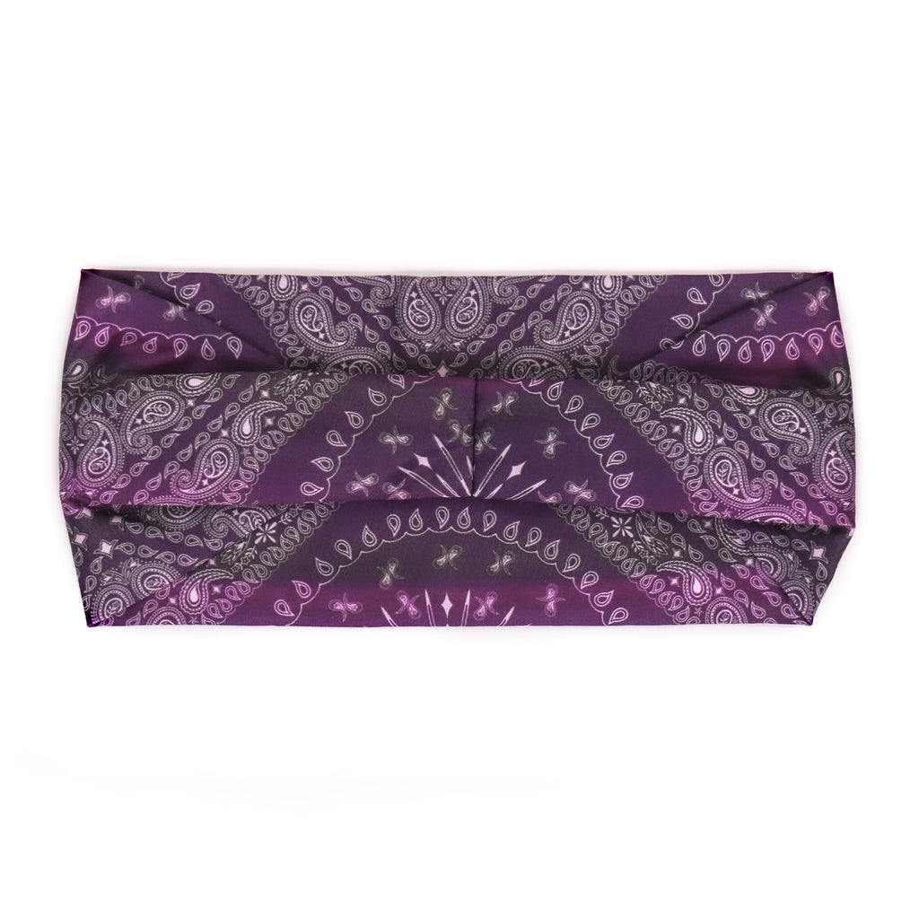 Hot Leathers Bling Bands Purple Bandana Rhinestone Crystal Headband Wraps RWC2006
