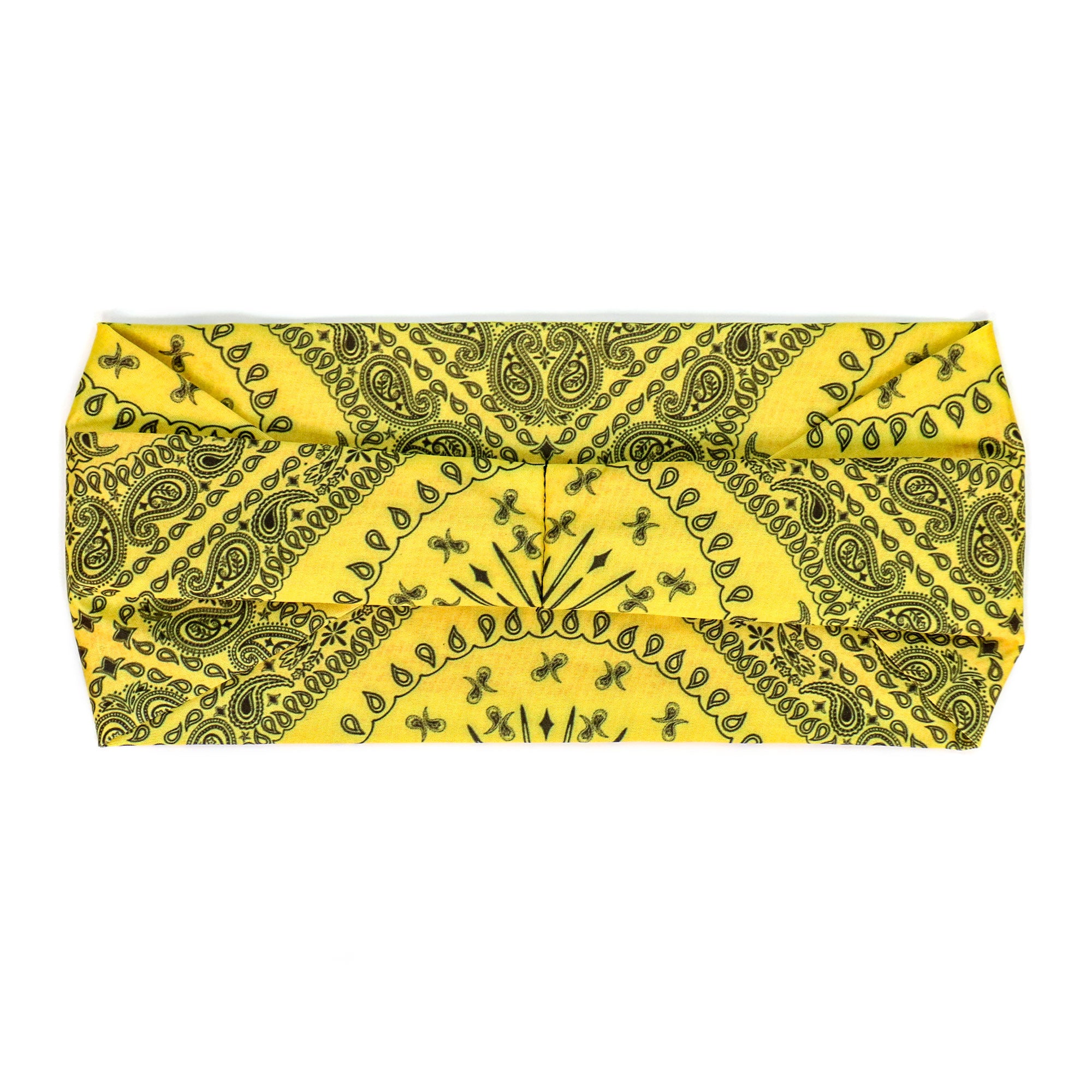 Hot Leathers Bling Bands Yellow Bandana Rhinestone Crystal Headband Wraps RWC2011