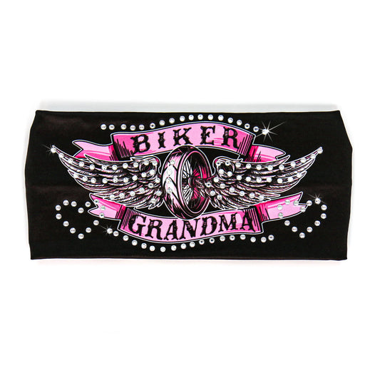 Hot Leathers Bling Bands Biker Grandma Rhinestone Crystal Headband Wraps RWC2012