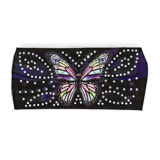 Hot Leathers Bling Bands Butterfly Rhinestone Crystal Headband Wraps RWC2015