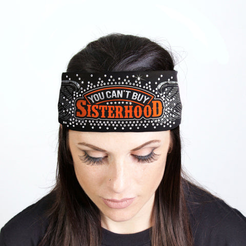 Hot Leathers Bling Bands Sisterhood Rhinestone Crystal Headband Wraps RWC2040